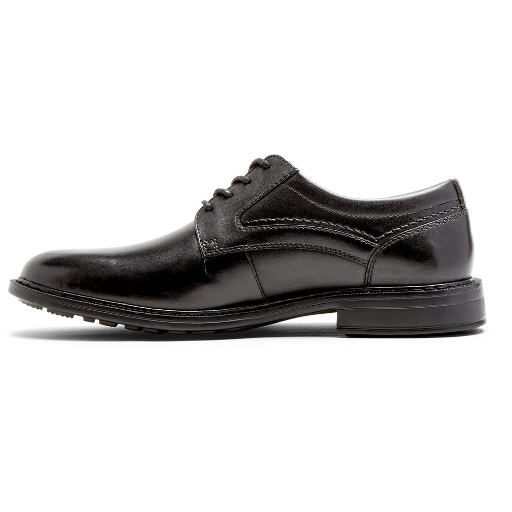 Rockport Singapore Mens Oxfords - Parsons Plain Toe Black - CK6528371